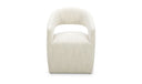 BARROW ROLLING DINING CHAIR WHITE MIST