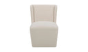CORMAC ROLLING DINING CHAIR CREAM