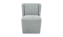 Cormac Rolling Dining Chair Performance Fabric Slate Green