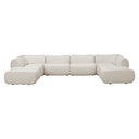 Zenith 8-Piece Contract-Grade Upcycled Fabric Modular U-Sectional