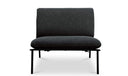 Salma Outdoor Accent Chair Speckled Charcoal
