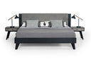 Panther Contemporary Grey & Black Bed