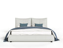 Patrick - Modern Light Grey Leather Bed