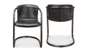 FREEMAN DINING CHAIR ONYX BLACK LEATHER -SET OF TWO