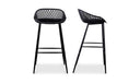 Piazza Outdoor Barstool Black - Set Of Two
