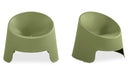 Nolla Outdoor Accent Chair Set of Two Green