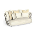 Swipe Two-Seater Sofa by Talenti, White / Warm White