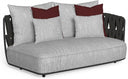 Swipe Modular Sofa End SX by Talenti, Graphite / Light Grey