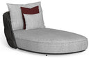Swipe Modular Chaise DX by Talenti, Graphite / Light Grey
