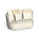 Swipe Modular Sofa Oblique End DX by Talenti, White / Warm White
