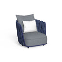 Swipe Living Armchair by Talenti, Blue / Plain Blue