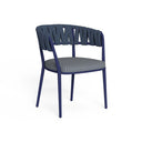 Swipe Dining Armchair by Talenti, Blue / Plain Blue
