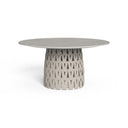 Swipe Round Dining Table by Talenti, White / Beige Top