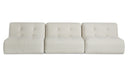 Sunseeker 3 Piece Outdoor Sofa Brown Stripe