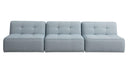 Sunseeker 3 Piece Outdoor Sofa Light Blue