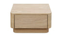 Round Off Small Nightstand Light Oak Brown