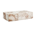 Rectangular Crema Breccia Marble Coffee Table Laros by Matho Sun