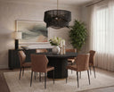 Black Jute Chandelier Rhine by Matho Sun, view 5