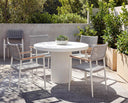 White 40" Bistro Table Nicolette by Matho Sun, view 3