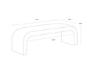 Milliken Cognac Bench Nahara by Matho Sun, view 5