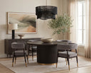 Black Jute Chandelier Rhine by Matho Sun, view 6