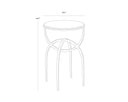 Black Marble End Table Alicent by Matho Sun, view 7