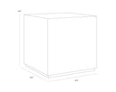 Crema Breccia Marble End Table Laros by Matho Sun, view 5