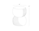 Marble Look Jade Onyx End Table Gemina by Matho Sun, view 7