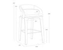 Milliken Cognac Barstool Atika by Matho Sun, view 5