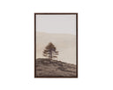 20" X 30" Brown Floater Frame Landscape Together Alone Ii by Matho Sun