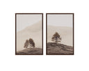 20" X 30" Brown Floater Frame Landscape Together Alone Ii by Matho Sun, view 2