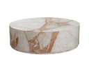 Round Crema Breccia Marble Coffee Table Laros by Matho Sun, view 2