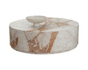Round Crema Breccia Marble Coffee Table Laros by Matho Sun