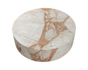 Round Crema Breccia Marble Coffee Table Laros by Matho Sun, view 3