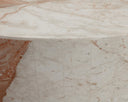 Round Crema Breccia Marble Coffee Table Laros by Matho Sun, view 4
