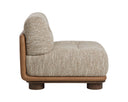 Holden Dusty Greige / Milliken Cognac Lounge Chair Tomo by Matho Sun, view 3