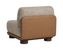 Holden Dusty Greige / Milliken Cognac Lounge Chair Tomo by Matho Sun, view 4