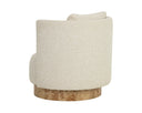 Santa Cruz Oatmeal Lounge Chair Fortis Swivel by Matho Sun, view 4