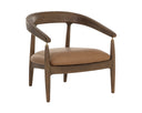 Milliken Cognac Lounge Chair Valmont by Matho Sun