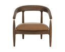 Milliken Cognac Lounge Chair Valmont by Matho Sun, view 2
