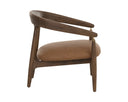 Milliken Cognac Lounge Chair Valmont by Matho Sun, view 3