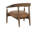 Milliken Cognac Lounge Chair Valmont by Matho Sun, view 4