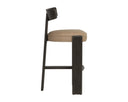 Dark Brown Sahara Sand Leather Barstool Horton by Matho Sun, view 3