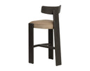 Dark Brown Sahara Sand Leather Barstool Horton by Matho Sun, view 4