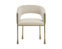 Meg Taupe / Porcini Taupe Dining Armchair Jahara by Matho Sun, view 2