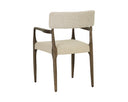 Scottsdale Eggshell / Santa Cruz Oatmeal Dining Armchair Guardi by Matho Sun, view 4