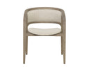 Greige Santa Cruz Oatmeal Dining Armchair Arco by Matho Sun, view 2