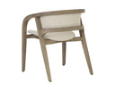 Greige Santa Cruz Oatmeal Dining Armchair Arco by Matho Sun, view 4