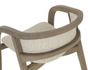 Greige Santa Cruz Oatmeal Dining Armchair Arco by Matho Sun, view 5