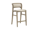 Greige Santa Cruz Oatmeal Counter Stool Arco by Matho Sun
